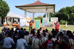 BPBD Kota Kediri Gandeng SLB Putra Asih Gelar Edukasi dan Simulasi Mitigasi
