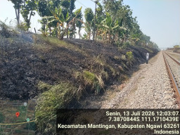 KAI Daop 7 Madiun : Jangan Bakar Jerami Dekat Jalur KA