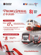 KAI Daop 7 Madiun Diskon Tiket 17 Persen KA Ekonomi Komersial