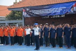 Berlangsung Khidmat, 419 Narapidana Lapas Lamongan Terima Remisi Umum