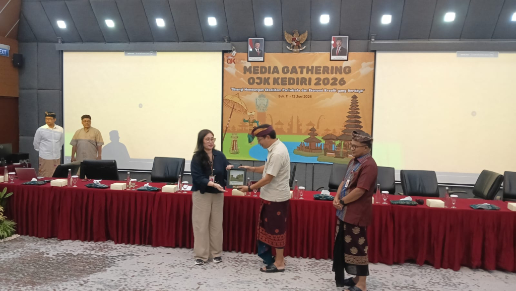 Berlangsung di Kantor OJK Provinsi Bali yang dikemas Media Gathering OJK Kediri 2026 di Bali, 11-12 Juni 2026. (FT/Budi Arya)