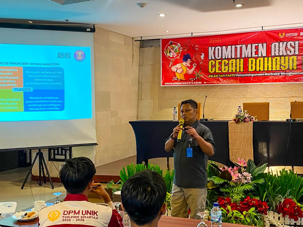 Ajak Mahasiswa Jadi Pelopor Pencegahan Narkoba (ist/harianduta.id)