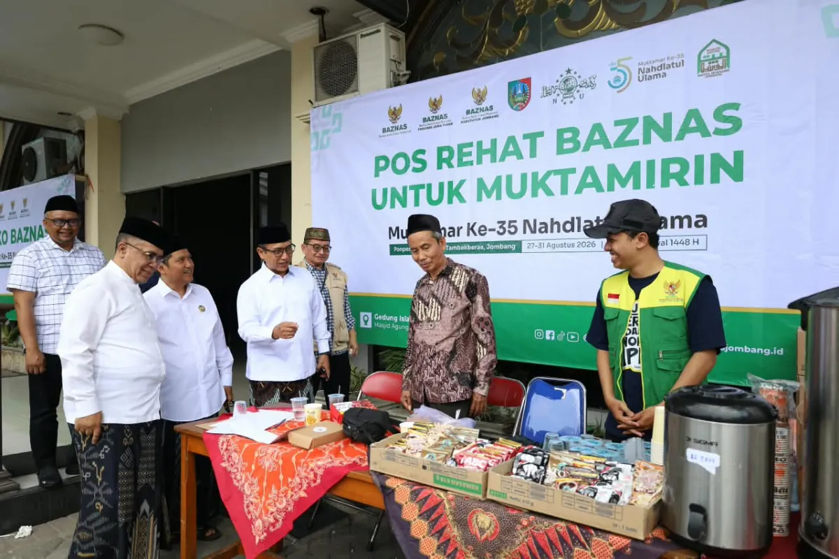 Posko Baznas RI di arena Muktamar ke-35 NU di Jombang