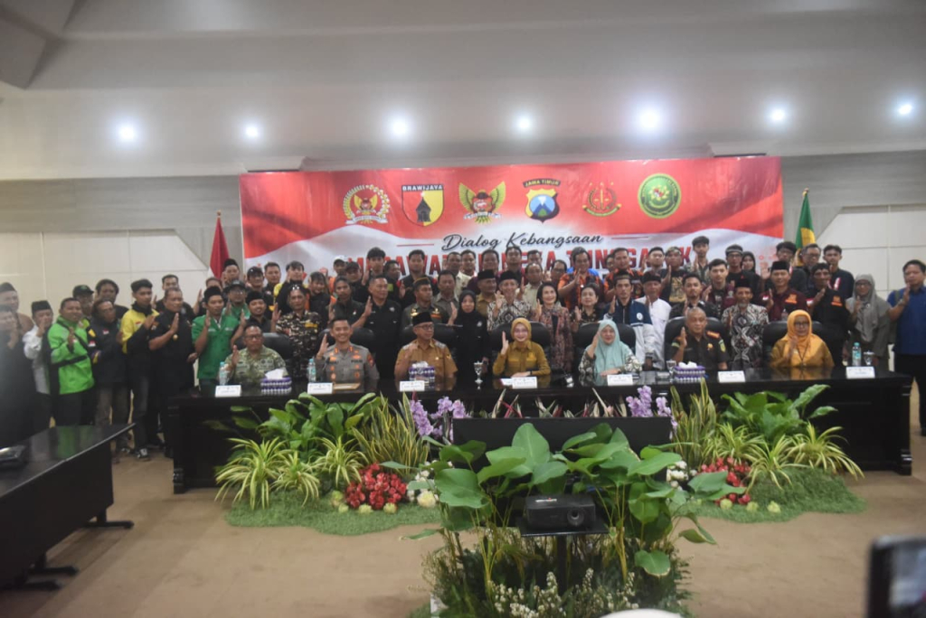 Dialog Kebangsaan antara Forkopimda dengan seluruh elemen di Kota Kediri.(dok/Budi Arya)